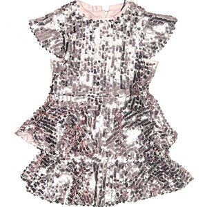 Bardot Junior Pink Rose Leila Sequin Girls Toddler Party Dress 4T New with tags